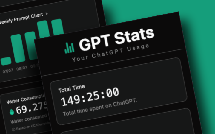 Capture d'écran du projet GPT Stats