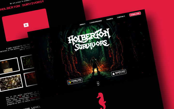 Capture d'écran du projet Holberton Survivors